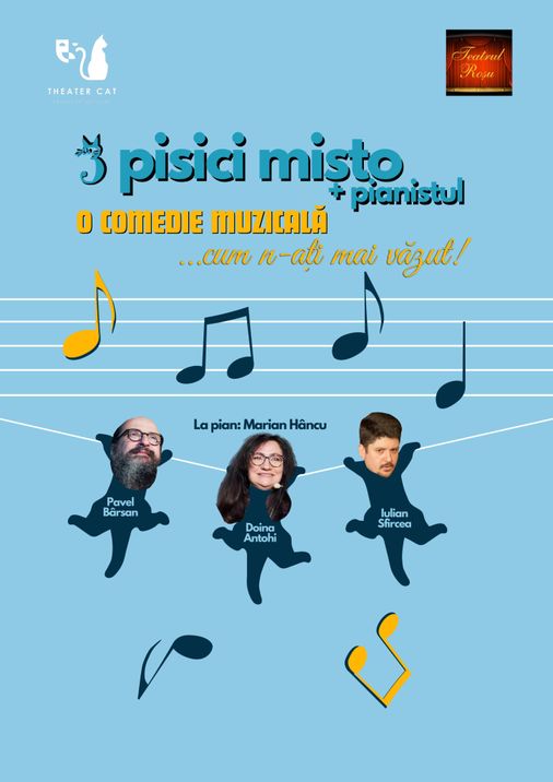 Trei pisici mișto și un pianist