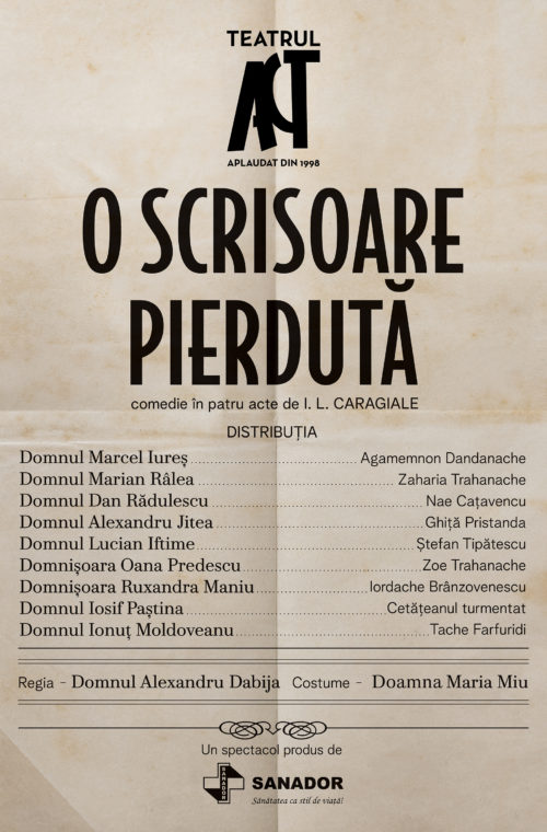 O SCRISOARE PIERDUTĂ